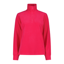 Load image into Gallery viewer, CMP Women's Arctic Quarter Zip Fleece Top (Red Carminio)