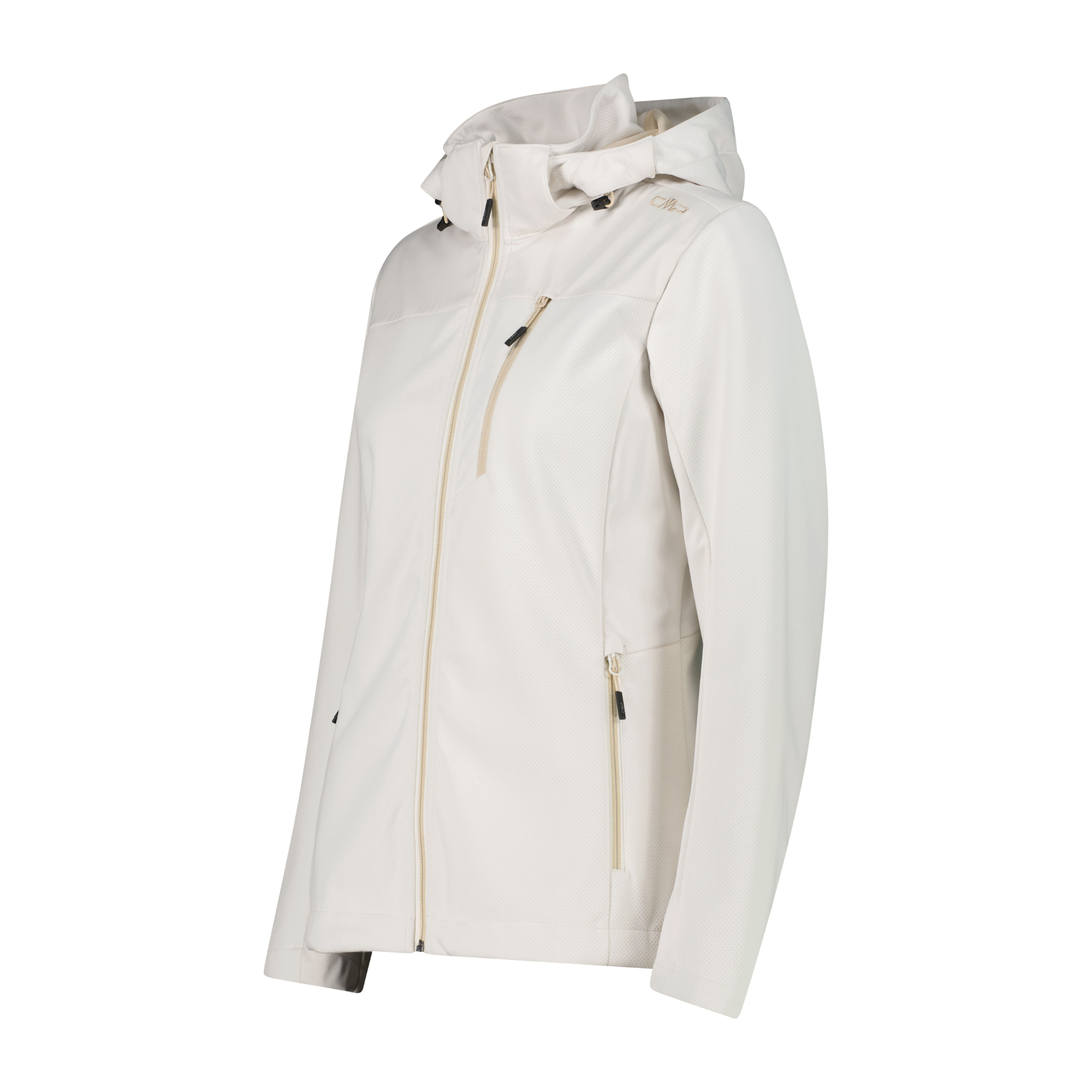 CMP Women's Hooded Softshell Jacket (Offwhite)