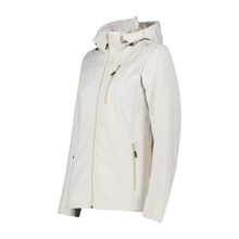 Load image into Gallery viewer, CMP Women's Hooded Softshell Jacket (Offwhite)