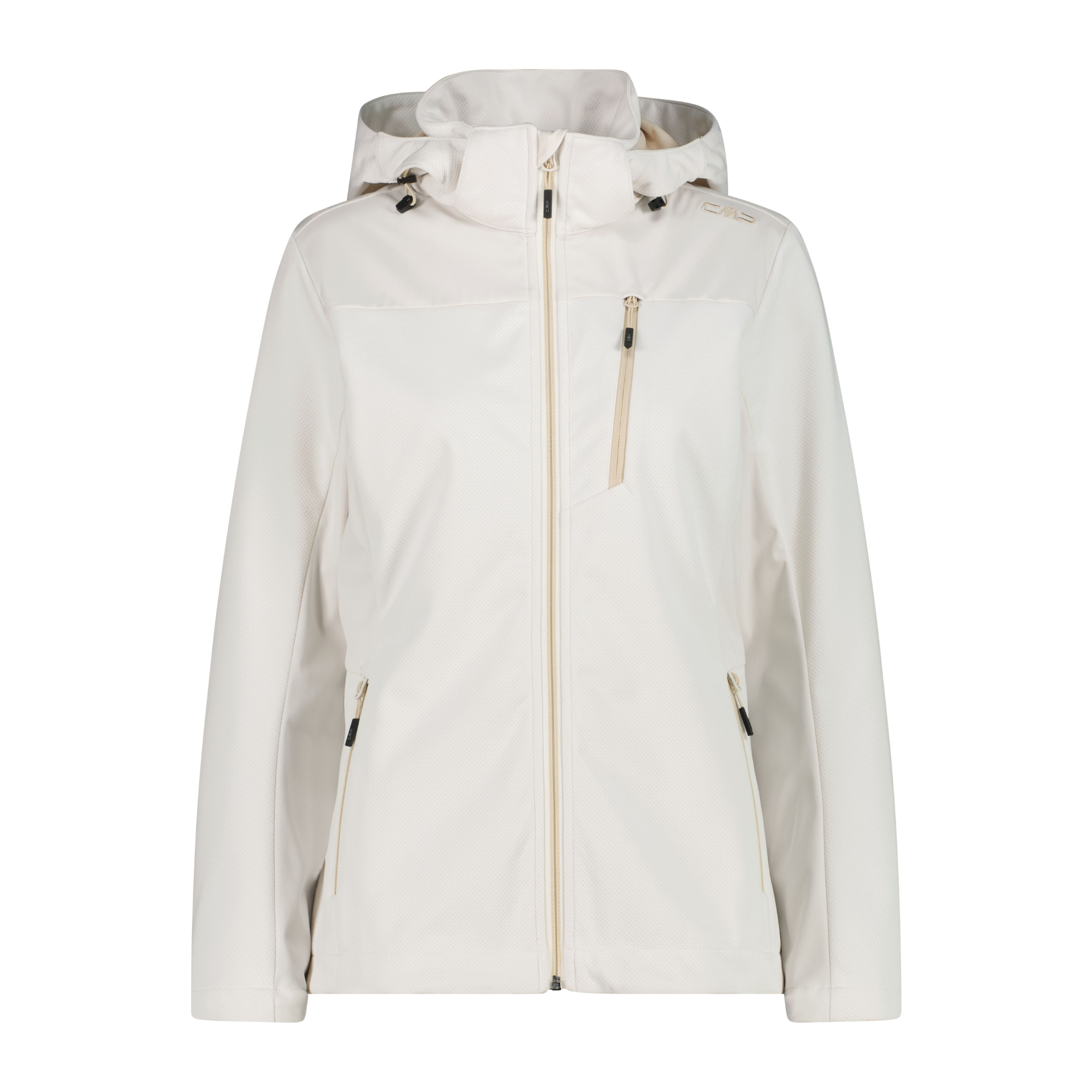 CMP Women's Hooded Softshell Jacket (Offwhite)