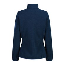 Load image into Gallery viewer, CMP Women's Jacquard Knit-Tech Heavy Full Zip Fleece (Blue Ink/Lighter)