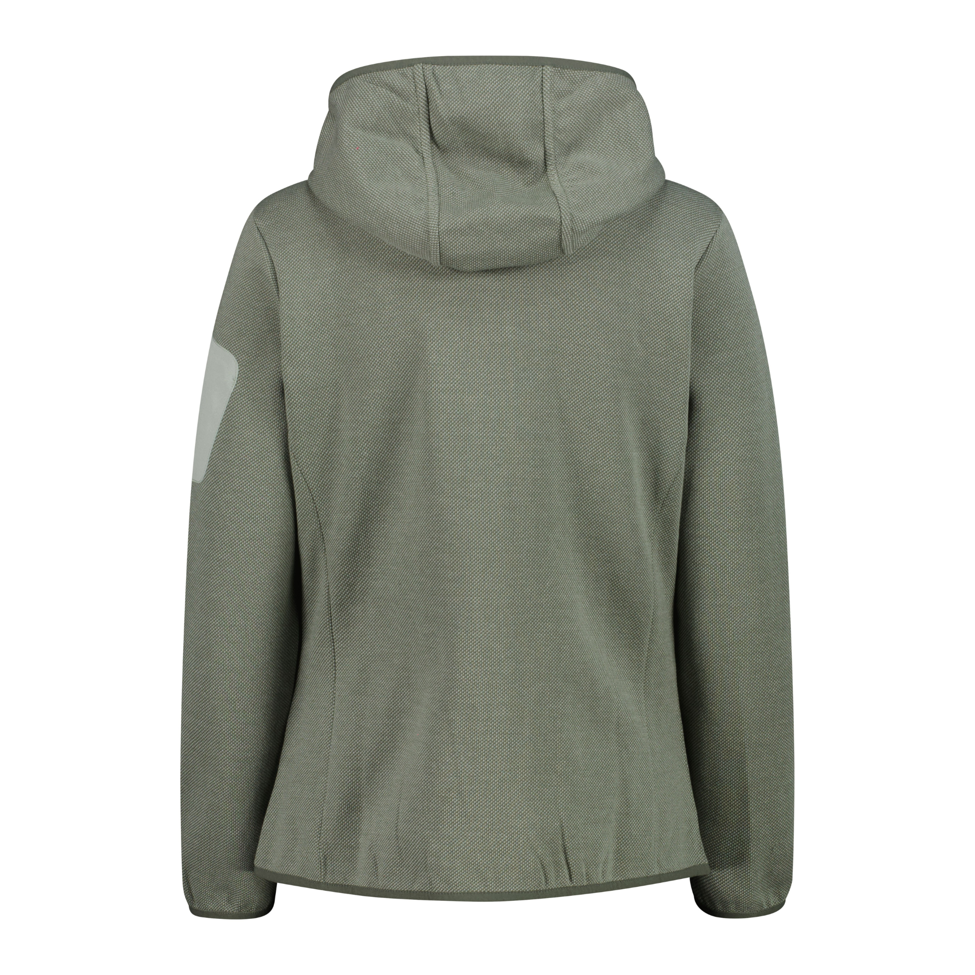 CMP Women's Knit Tech Hooded Full Zip Fleece (Avocado/Pistachio)