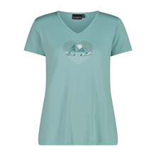 Load image into Gallery viewer, CMP Women's Printed Short Sleeve Technical Tee (Lagoon)