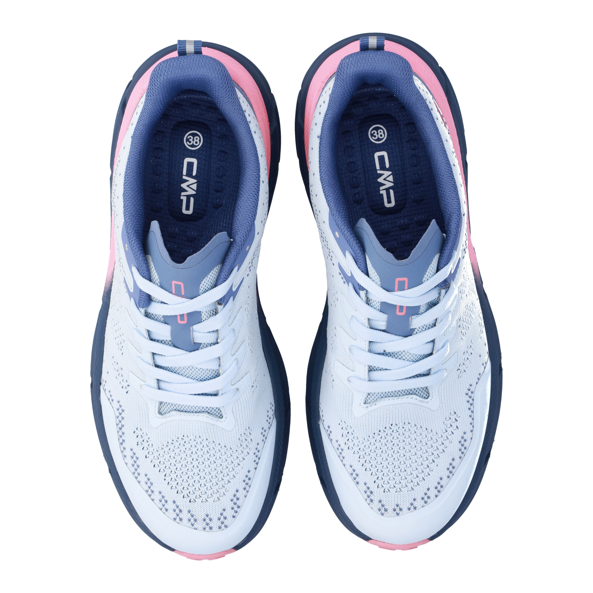 CMP Women's Rahmsy Vegan Friendly Trail Shoes (Sky Blue/Coral)