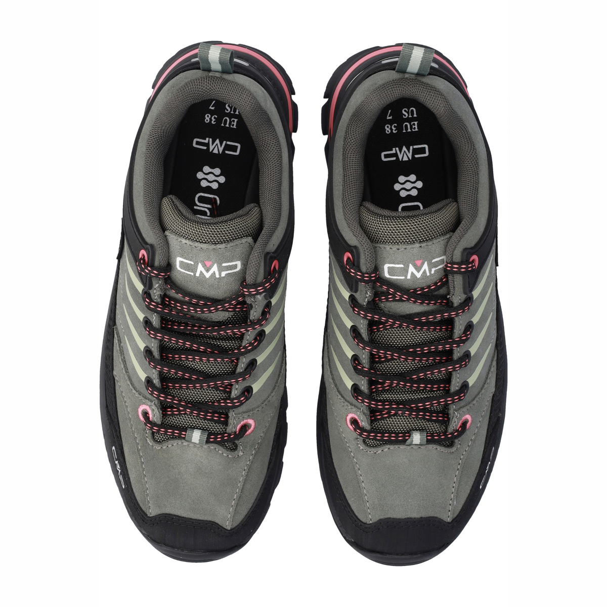 CMP Women's Rigel 2.0 Low Waterproof Trekking Trail Shoes Avocado Coral 25FV 3Q18246