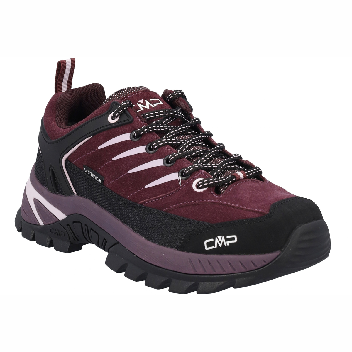 CMP Women's Rigel 2.0 Low Waterproof Trekking Trail Shoes Plum Soft Pink 27CZ 3Q18246