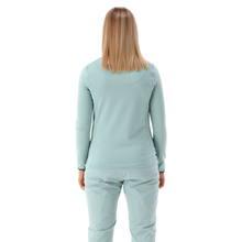 Load image into Gallery viewer, CMP Women's Softech Mountain Print Half Zip Technical Top (Jade)