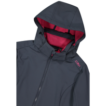 Load image into Gallery viewer, CMP Women's Comfort Fit Softshell Jacket (Titanio/Carminio)
