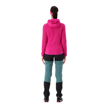 Load image into Gallery viewer, CMP Women's Unlimitech Stretch Grid Technical Hooded Full Zip Fleece (Festival)