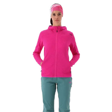 Load image into Gallery viewer, CMP Women's Unlimitech Stretch Grid Technical Hooded Full Zip Fleece (Festival)