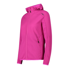 Load image into Gallery viewer, CMP Women's Unlimitech Stretch Grid Technical Hooded Full Zip Fleece (Festival)