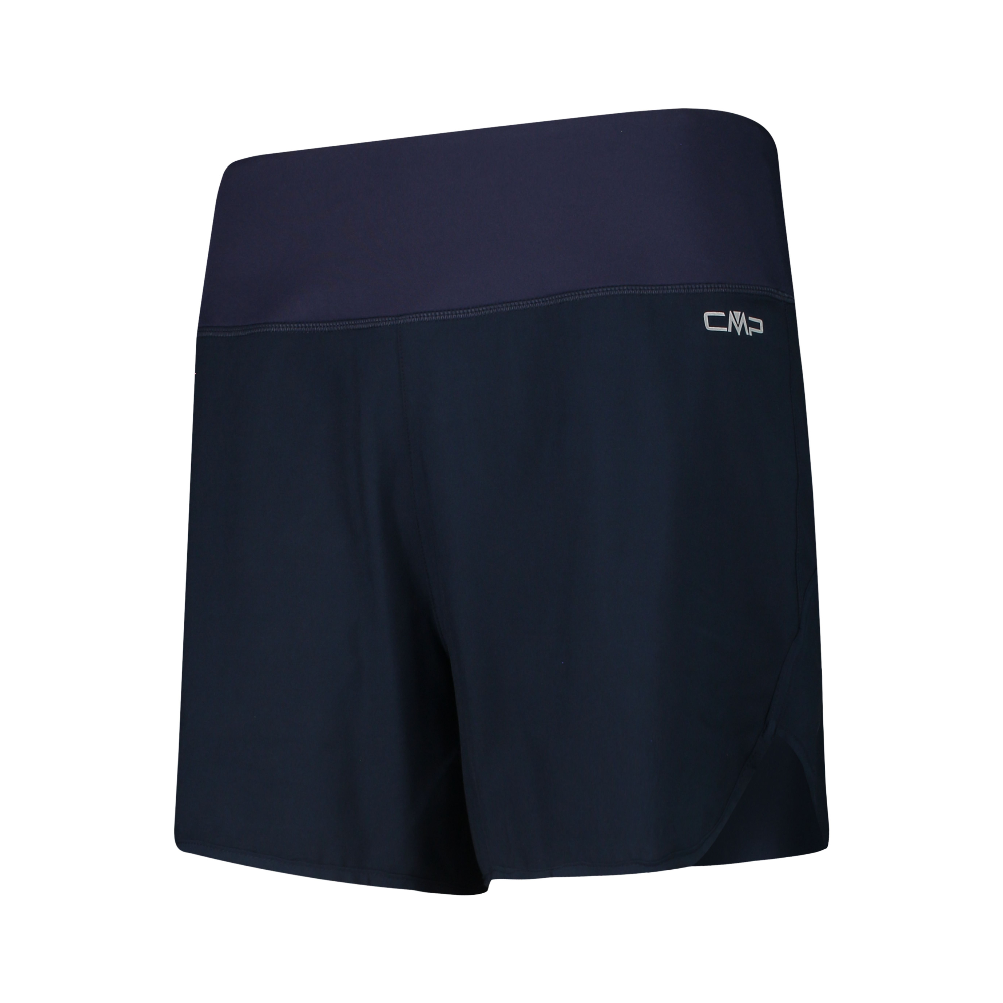 CMP Women's Unlimitech Trail Running 2-in-1 Shorts (3in)(Black/Blue)