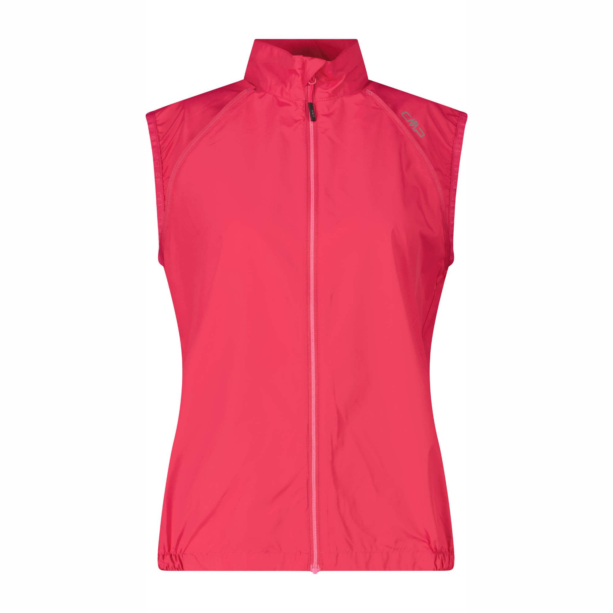 CMP Women's Windproof Cycling Jacket with Detachable Sleeves Magenta B807 32C6136
