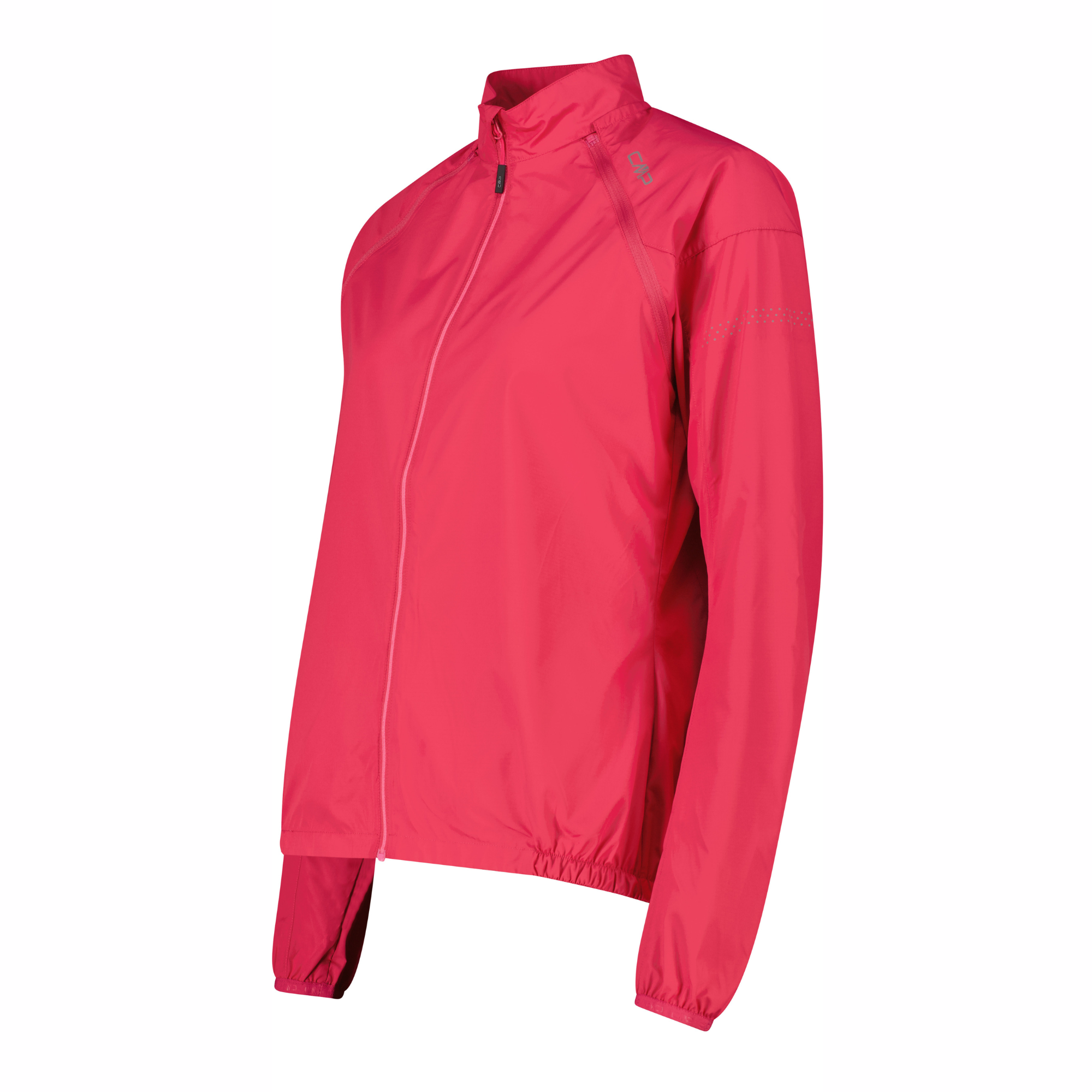 CMP Women's Windproof Cycling Jacket with Detachable Sleeves Magenta B807 32C6136