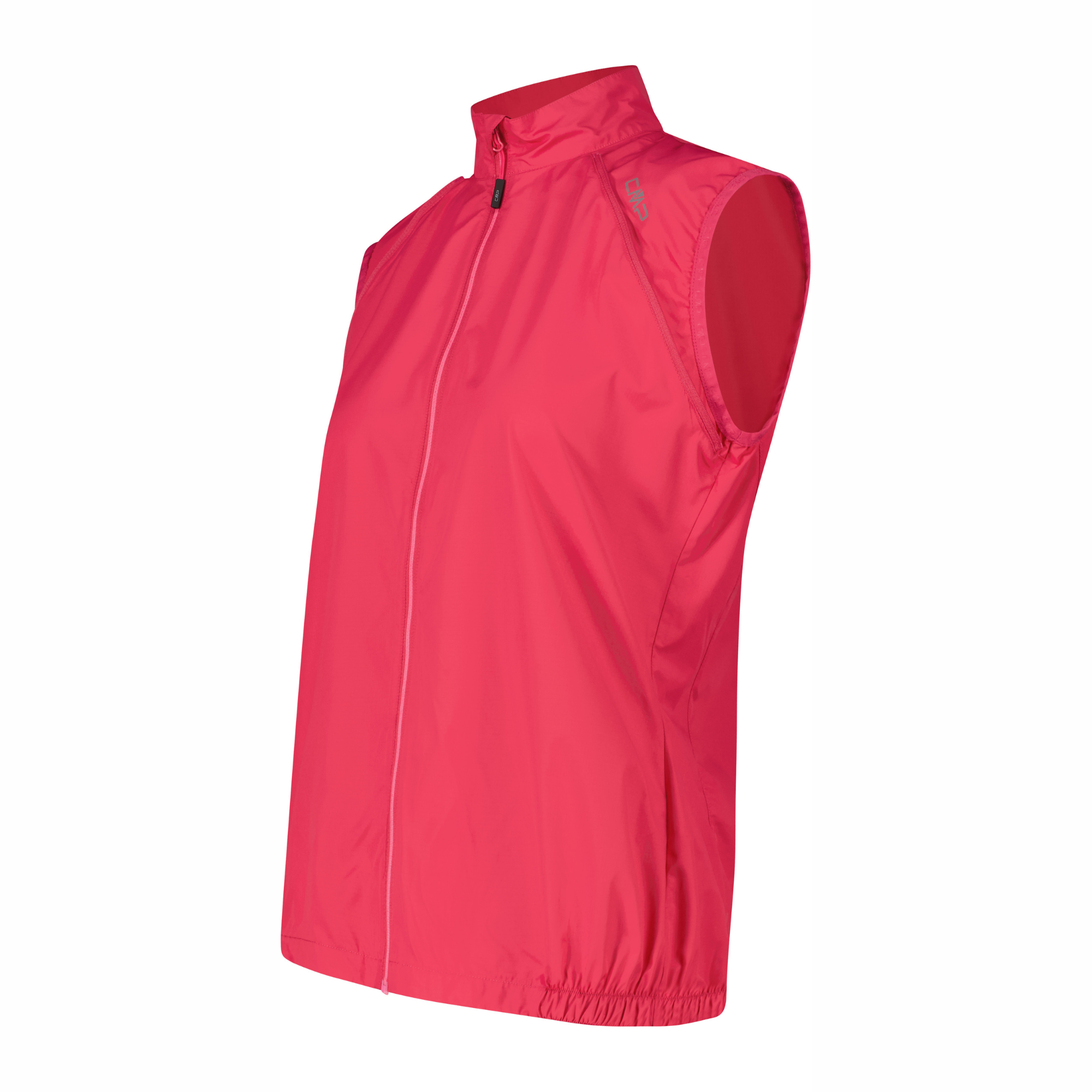 CMP Women's Windproof Cycling Jacket with Detachable Sleeves Magenta B807 32C6136