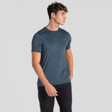 Load image into Gallery viewer, Craghoppers Men&#39;s Charon Short Sleeve Tech Tee (Blue Stone)
