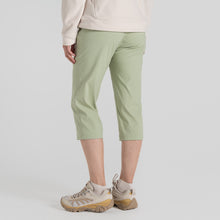 Load image into Gallery viewer, Craghoppers Women&#39;s Kiwi Pro II Crop Trousers (Bud Green)

