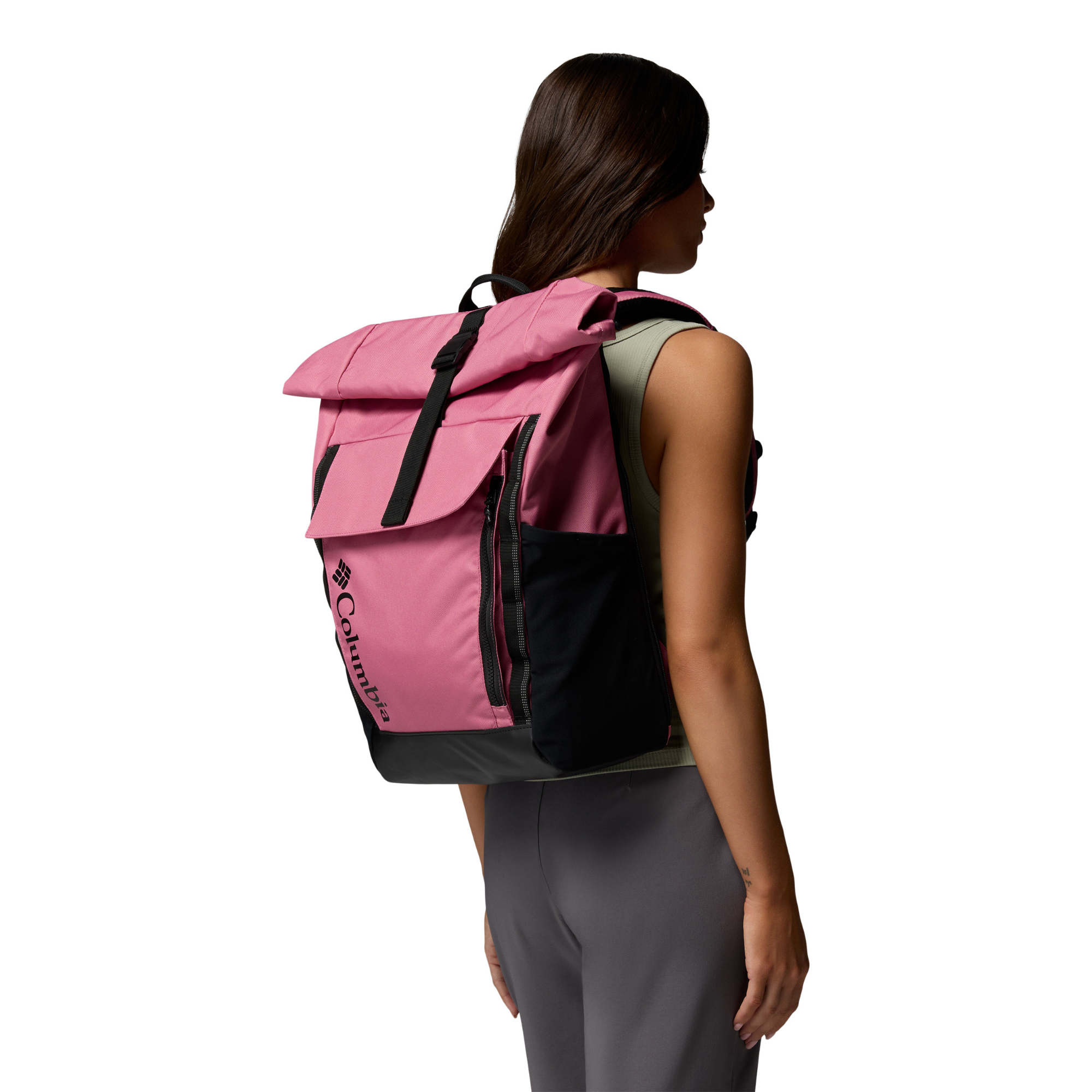 Columbia Convey III 27L Rolltop Backpack (Rosette/Black)