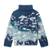 Load image into Gallery viewer, Columbia Kids Helvetia II Printed Half Snap Fleece (Crushed Blue Sisters/Everblue)(Ages 4-18)