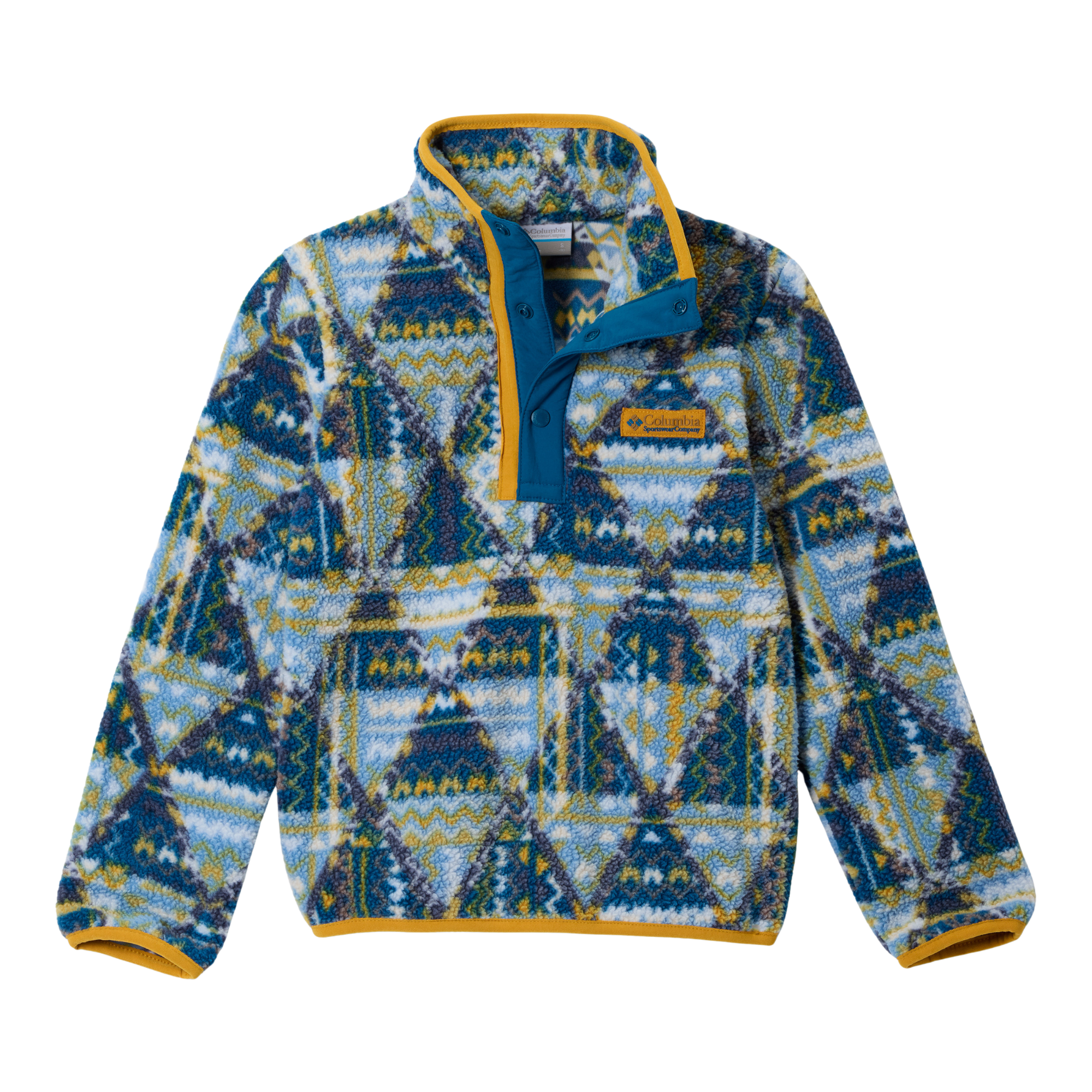 Columbia Kids Helvetia II Printed Half Snap Fleece Phoenix Blue Geomix 442 2097071