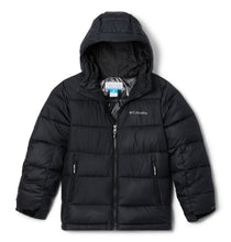Load image into Gallery viewer, Columbia Kids Pike Lake II Hooded Insulated Jacket (Black)