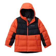 Load image into Gallery viewer, Columbia Kids Pike Lake II Hooded Insulated Jacket (Zing/Black)(Ages 10-18)
