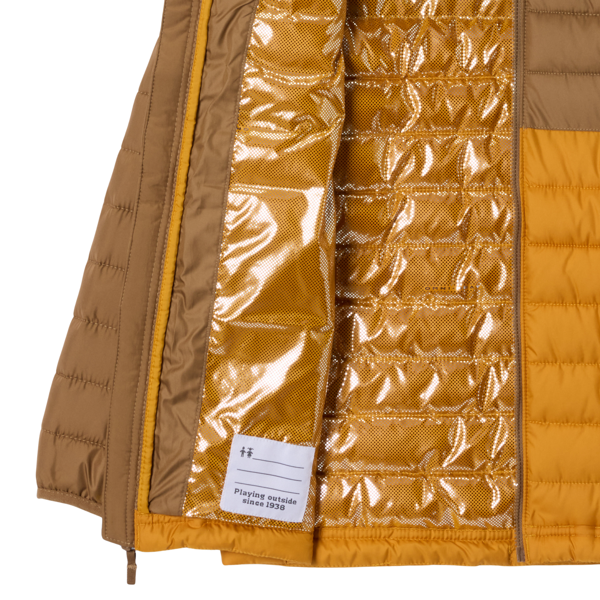 Columbia Kids Powder Lite II Hooded Insulated Jacket Squash Delta 735 2090023