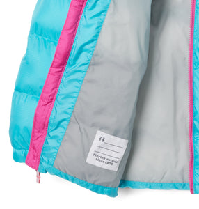 Columbia Kids Puffect Insulated Jacket (Geyser/Pink Ice)(Ages 6-18)