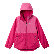 Load image into Gallery viewer, Columbia Kids Rainy Trails III Fleece Lined Waterproof Jacket (Guava Pink/Pink Ice)