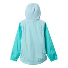Load image into Gallery viewer, Columbia Kids Rainy Trails III Fleece Lined Waterproof Jacket (Spray/Marine Light/Dolphin)