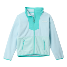 Load image into Gallery viewer, Columbia Kids Sequoia Grove Full Zip Fleece (Marine Light/Dolphin/Spray)