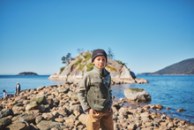 Load image into Gallery viewer, Columbia Kids Steens Mountain II Quarter Snap Fleece (Greenscape/Stone Green)(Ages 6-18)