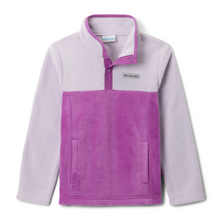 Load image into Gallery viewer, Columbia Kids Steens Mountain II Quarter Snap Fleece (Razzle/Lavender Pearl)(Ages 4-18)