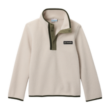 Load image into Gallery viewer, Columbia Kids Helvetia II Sherpa Half Snap Fleece Top (Dark Stone/Stone Green)(Ages 4-18)