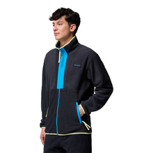Load image into Gallery viewer, Columbia Men's Backbowl II Full Zip Fleece (Black/Compass Blue)