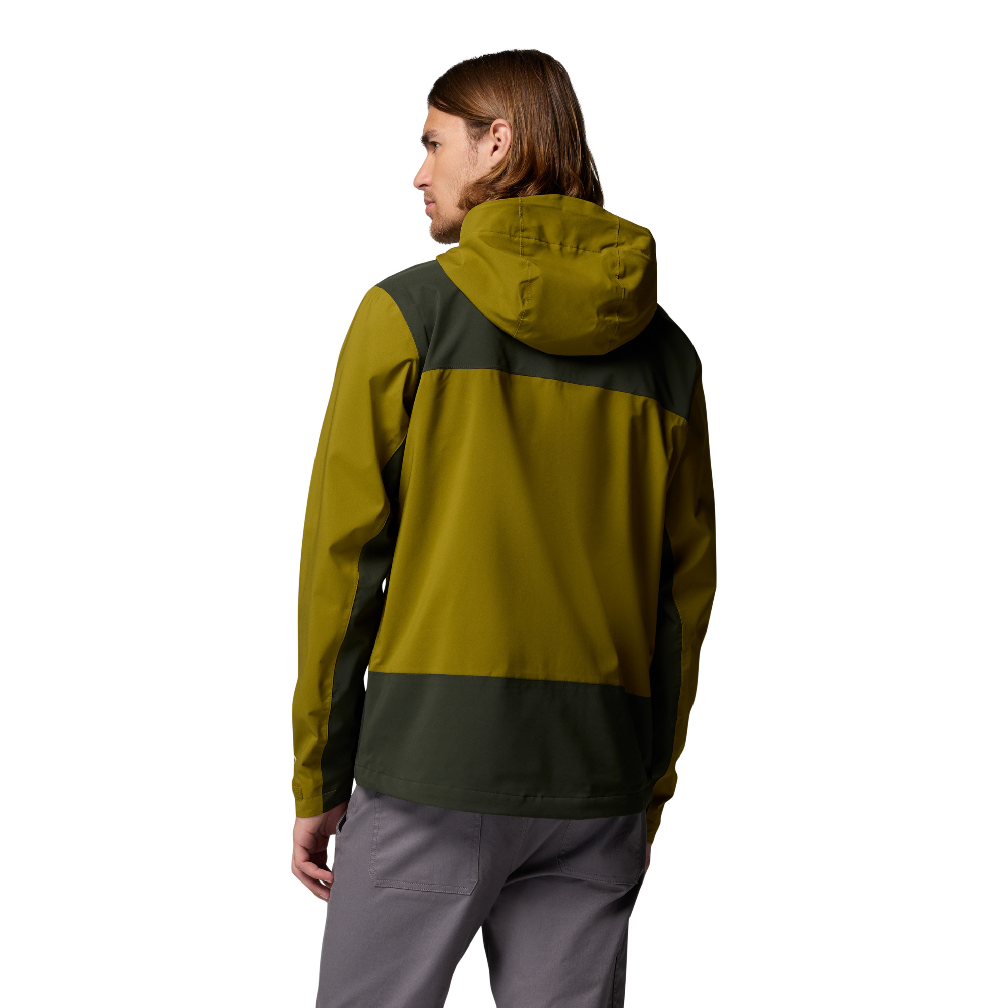 Columbia Men's Boulder Falls Waterproof Jacket (Mossy Green/Greenscape)