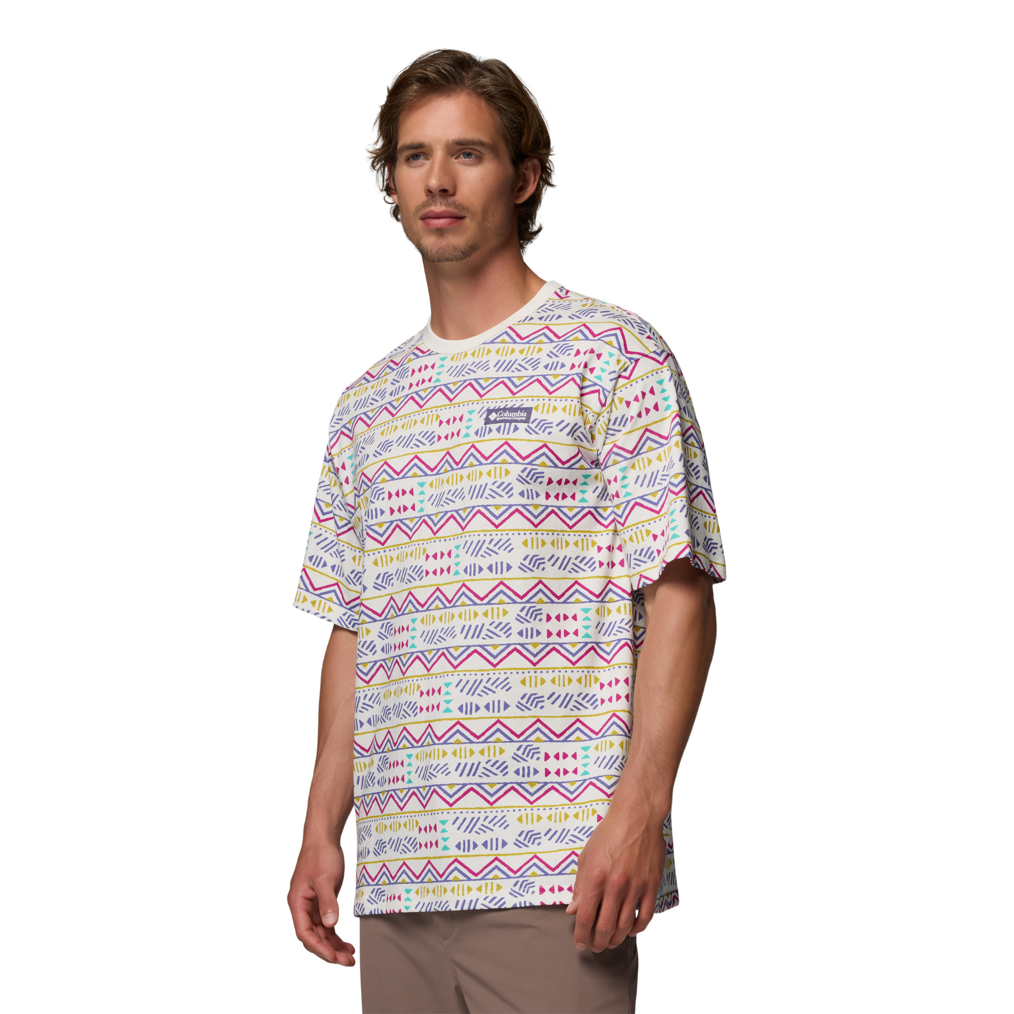 Columbia Men's CSC Heavyweight Printed Short Sleeve Tee (Sea Salt/Horizons)