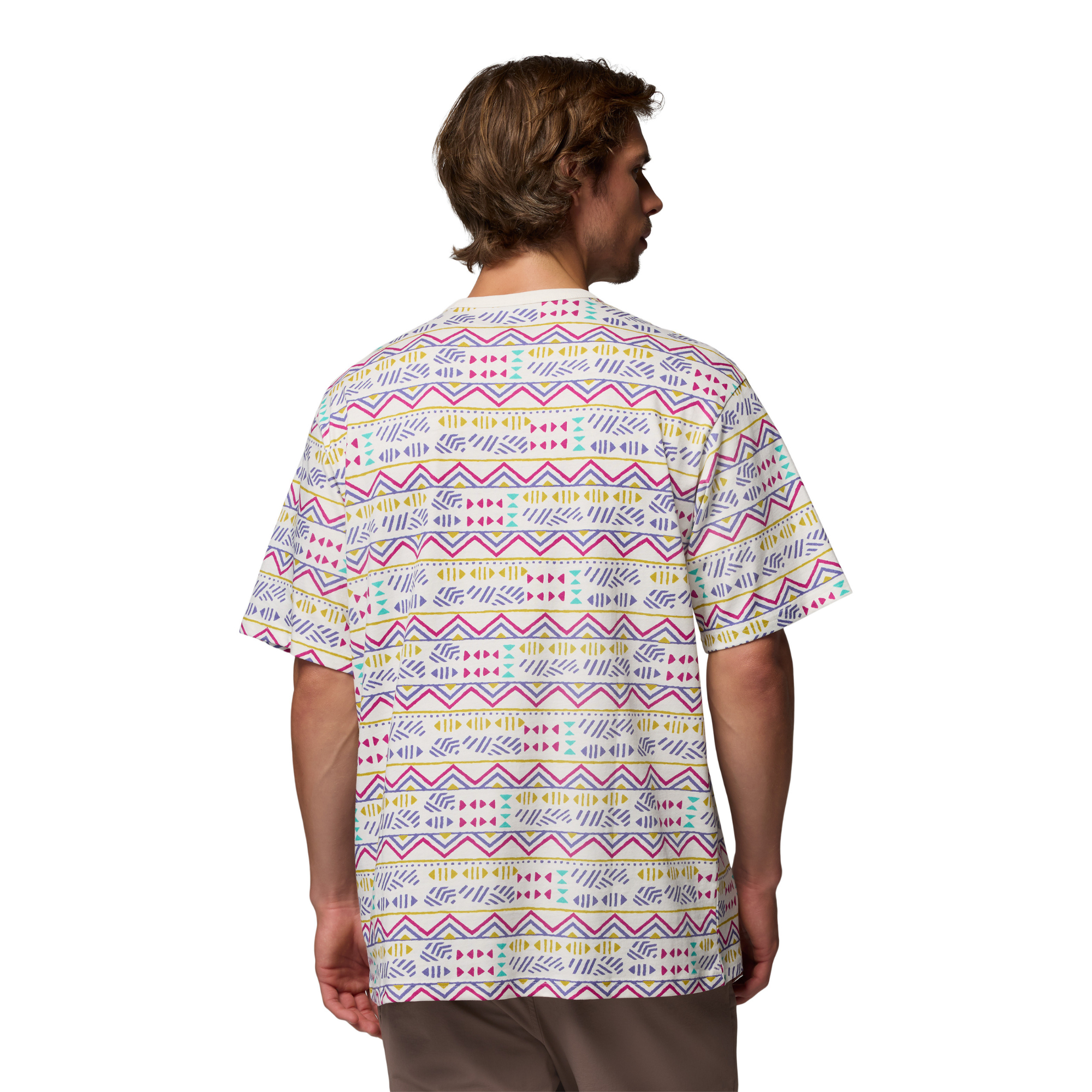 Columbia Men's CSC Heavyweight Printed Short Sleeve Tee (Sea Salt/Horizons)