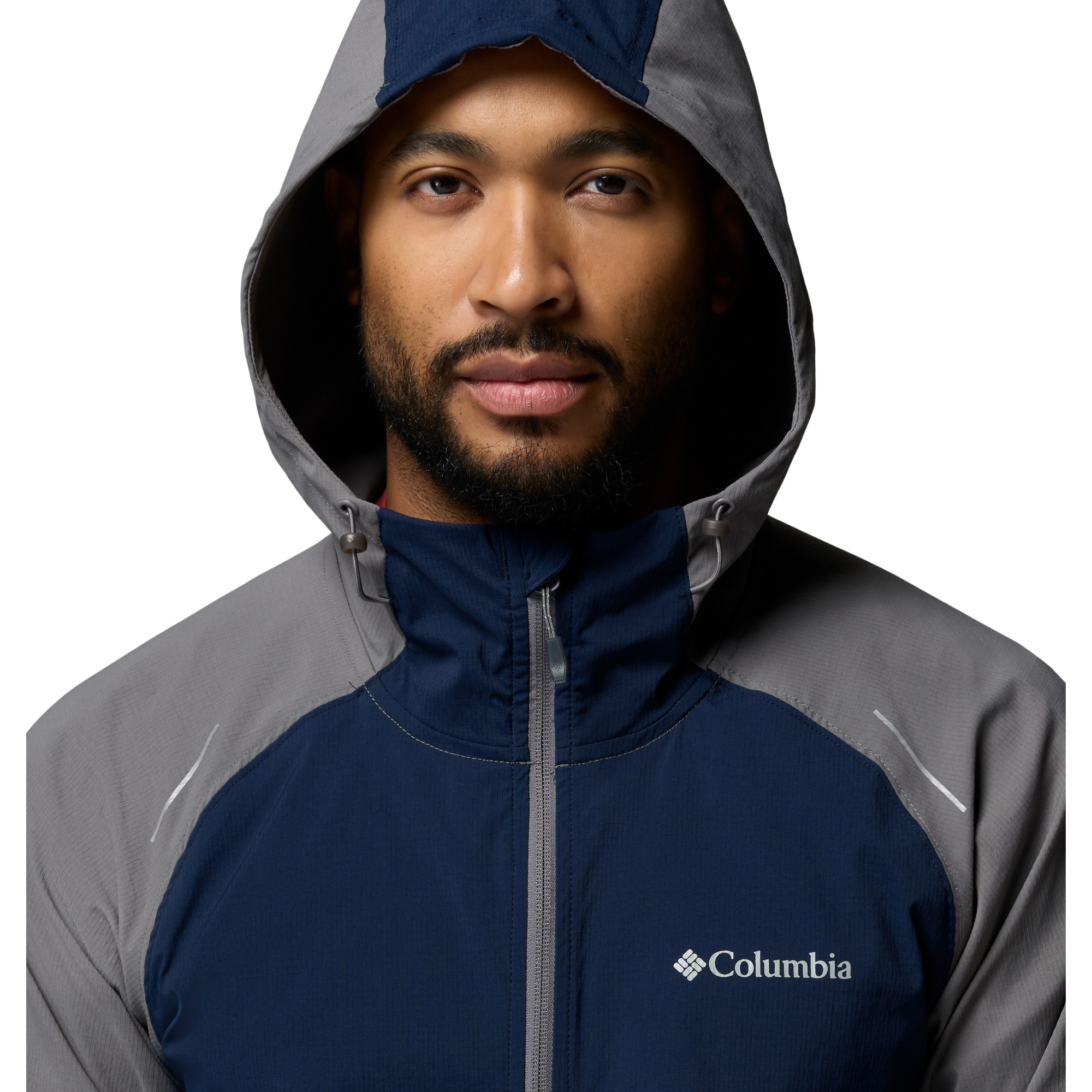 Columbia Men's Columbia Tech II Wind Softshell Jacket (City Grey/Collegiate Navy)