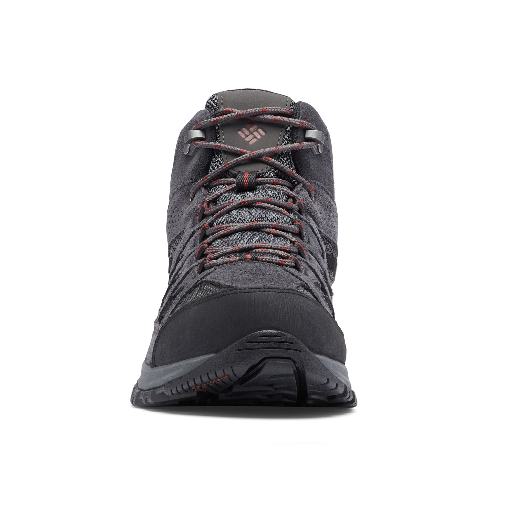 Columbia Men's Crestwood Waterproof Mid Trail Boots (Dark Grey/Deep Rust)