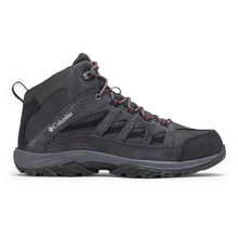 Load image into Gallery viewer, Columbia Men's Crestwood Waterproof Mid Trail Boots (Dark Grey/Deep Rust)