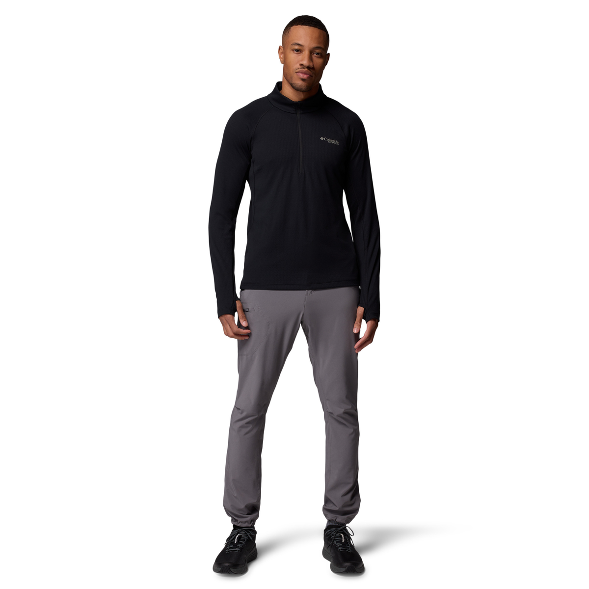 Columbia Men's DriVenture Half Zip Fleece Top (Black)