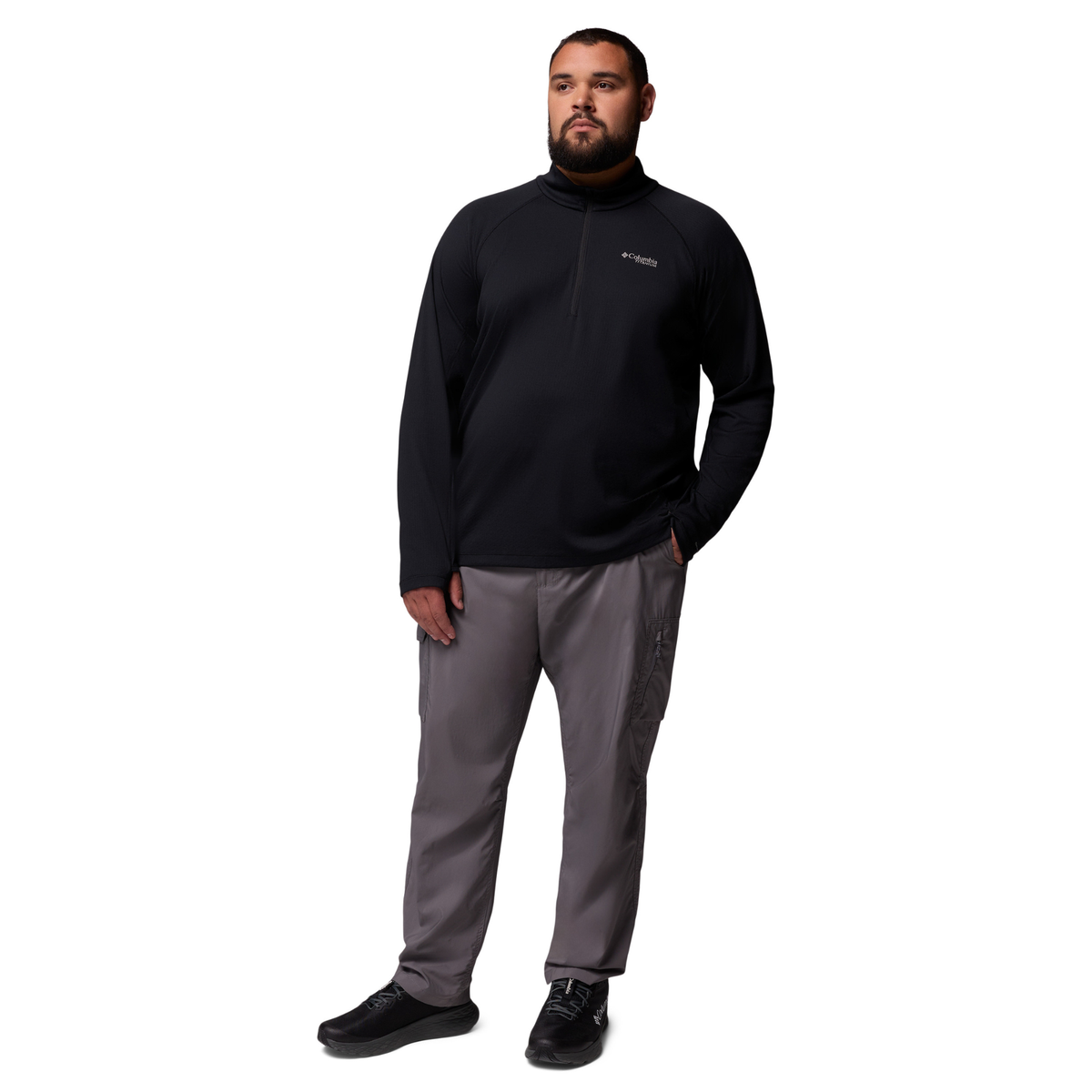 Columbia Men's DriVenture Half Zip Fleece Top (Black)