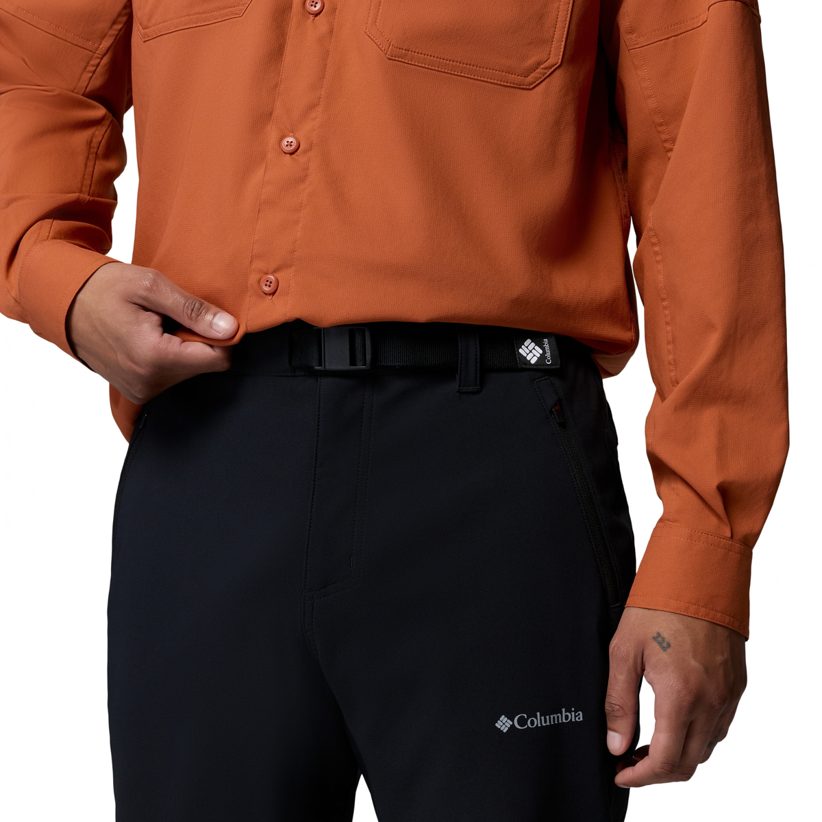 Columbia Men's Essential Hike Brushed Back Hiking Trousers (Black)