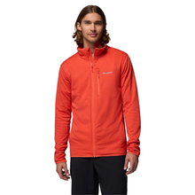 Load image into Gallery viewer, Columbia Men's Essential Hike Grid Full Zip Fleece (Super Sonic/Zing)