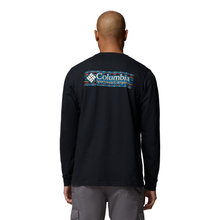 Load image into Gallery viewer, Columbia Men's Explorers Canyon Long Sleeve T-Shirt (Black/Branded Blanket)