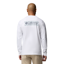 Load image into Gallery viewer, Columbia Men's Explorers Canyon Long Sleeve T-Shirt (White/Branded Blanket)