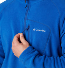 Load image into Gallery viewer, Columbia Men's Fast Trek III Half Zip Fleece Top (Mountain Blue)