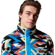 Load image into Gallery viewer, Columbia Men's Helvetia II Printed Half Snap Fleece Top (Compass Blue Reflections)