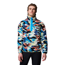 Load image into Gallery viewer, Columbia Men's Helvetia II Printed Half Snap Fleece Top (Compass Blue Reflections)